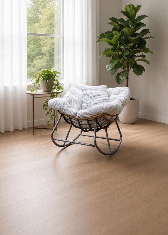 Modern Woven Lounge Chair with Plush Cushion
