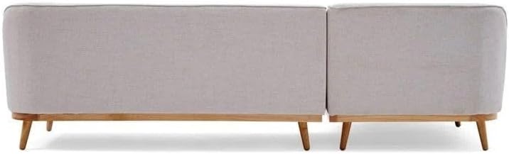 Vinchi Furniture Kai L-Shape Sofa, White