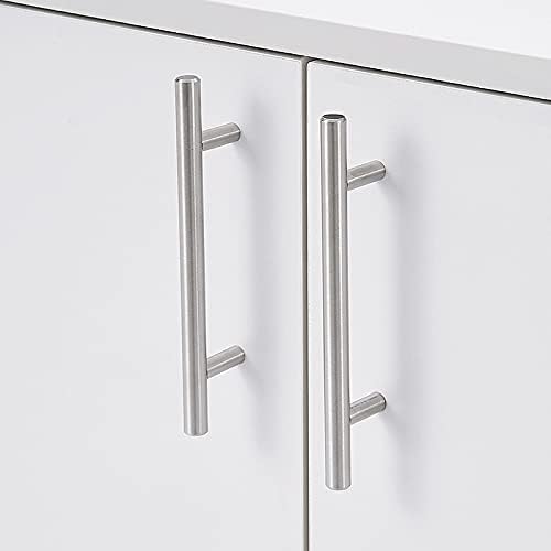 Panana Modern Wooden Filing Cabinet, 2 Door Office Storage Drawers With Lock Lateral File Cabinet Organizer For Home Office (White)