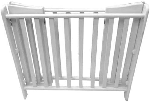 Beech Wood Baby Bed 3 Levels - White Up to 5 Years