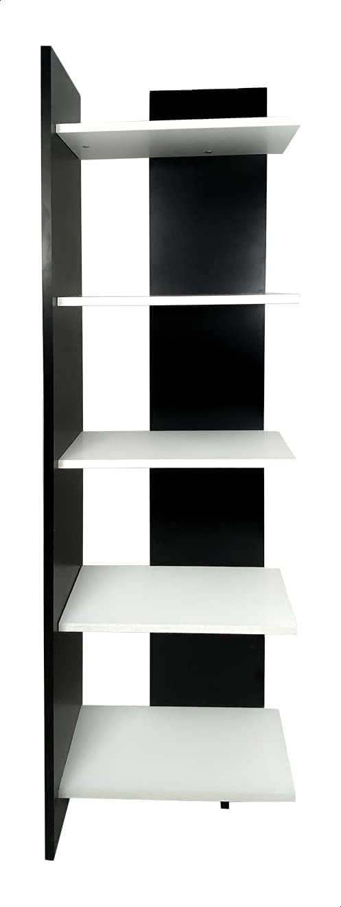 Home2Go Wooden Storage Unit with Shelves - Black and White