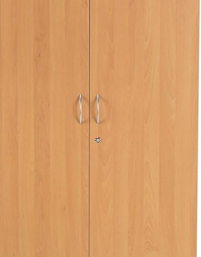 Office Hippo 1800mm Tall Office Cupboard-Beech, 180 cm