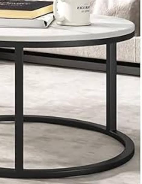 Generic Coffee Table, Round, 71 cm x 45 cm, Black
