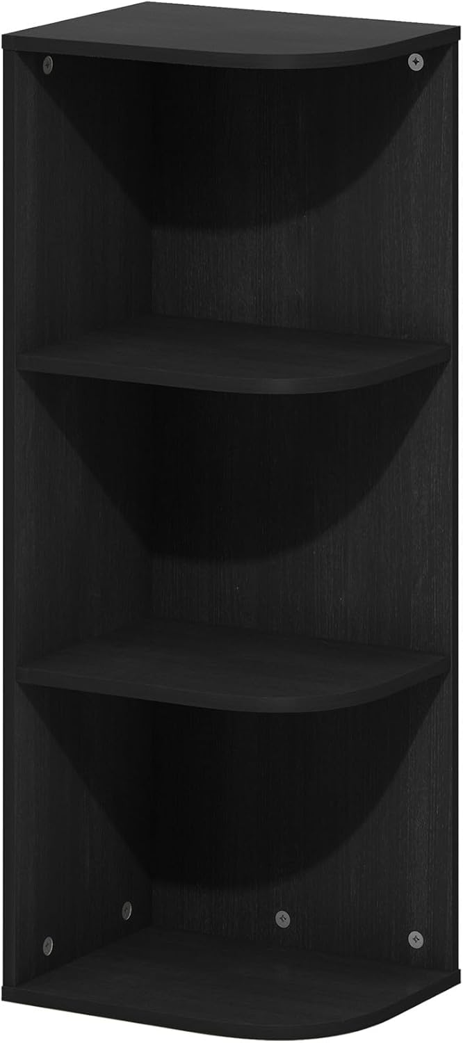 Furinno Luder Shelf Bookcase with 1 Door Storage Cabinet, White