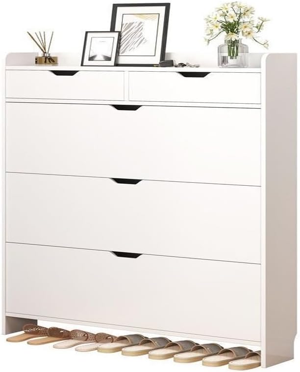 C&C Home Modern Multi-level Shoe Cabinet Multi Purpose Entryway Shoes storage Rack 60x 17 x 125 cm