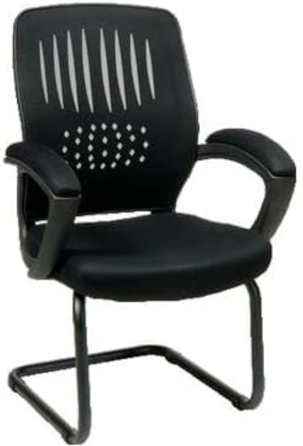 Premium Swivel Office Chair with Adjustable Headrest and Mesh Back and Strong Metal Star - Market Misr (Black, Waiting Chair)