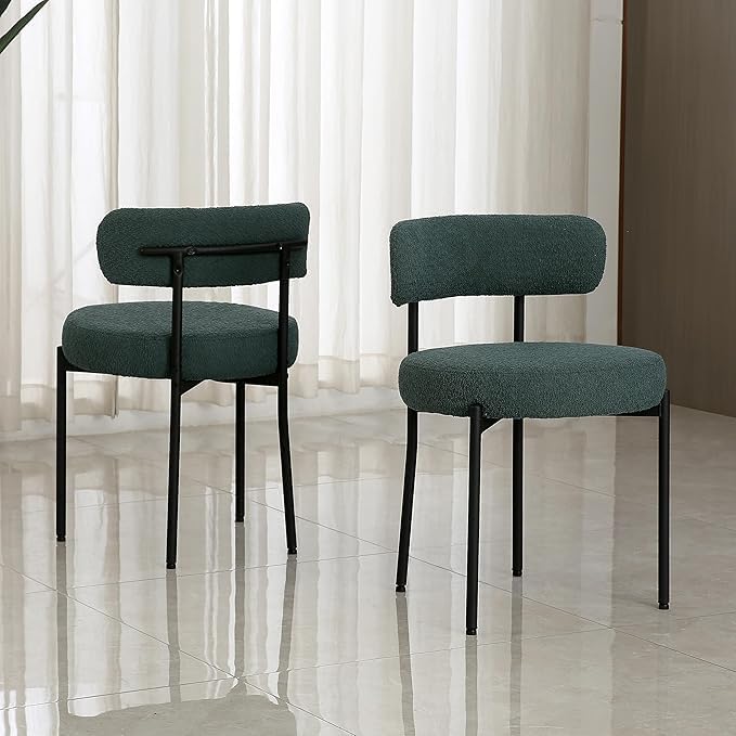 Generic Dining Share and Share for Kitchen Dining Room, Aflastred with all dining share and black legs, Curved with a modern dining chair, Side Share
