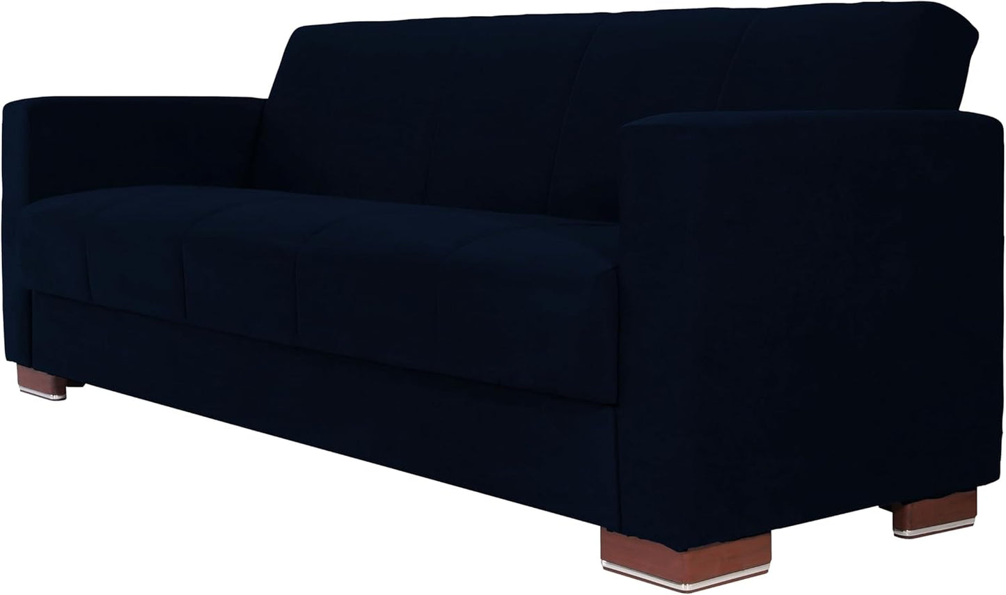 Aldora viola three seater sofa bed-blue