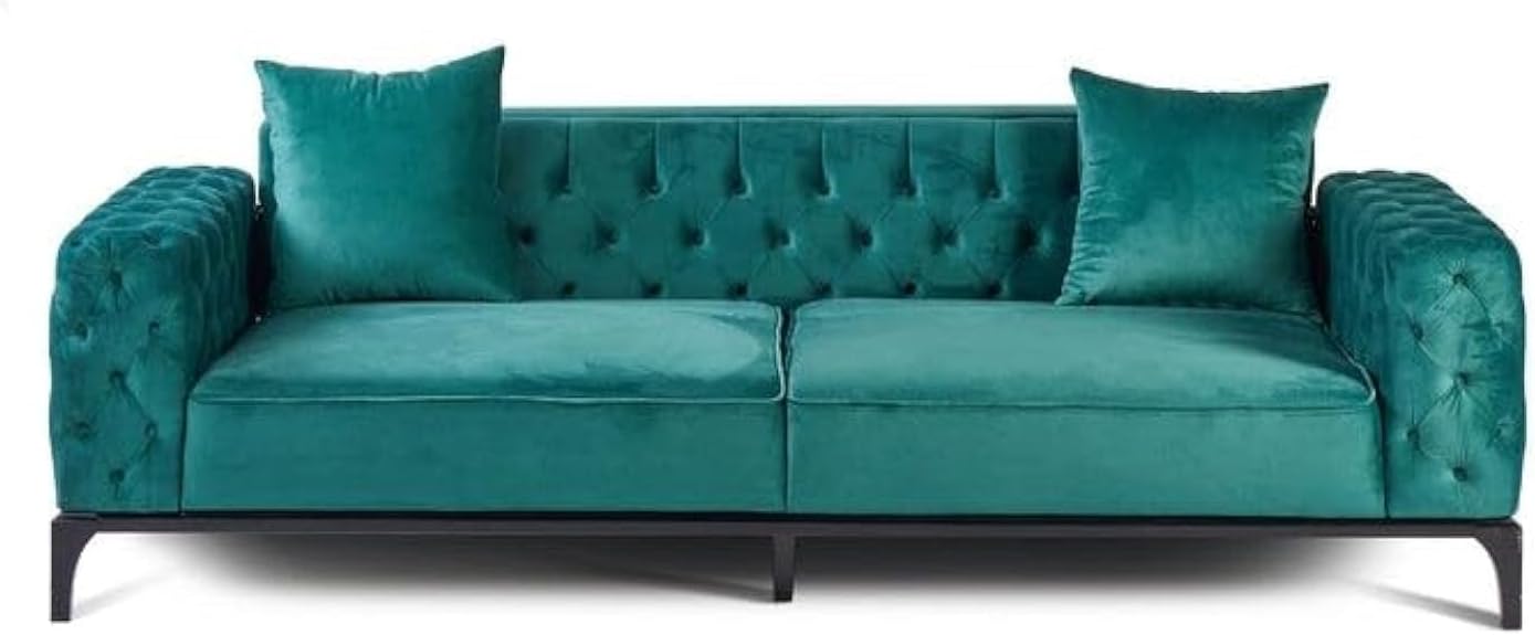 RicRac Zan Wood Renoda Sofa Bed, 230 cm x 90 cm Size, Koy Petrol