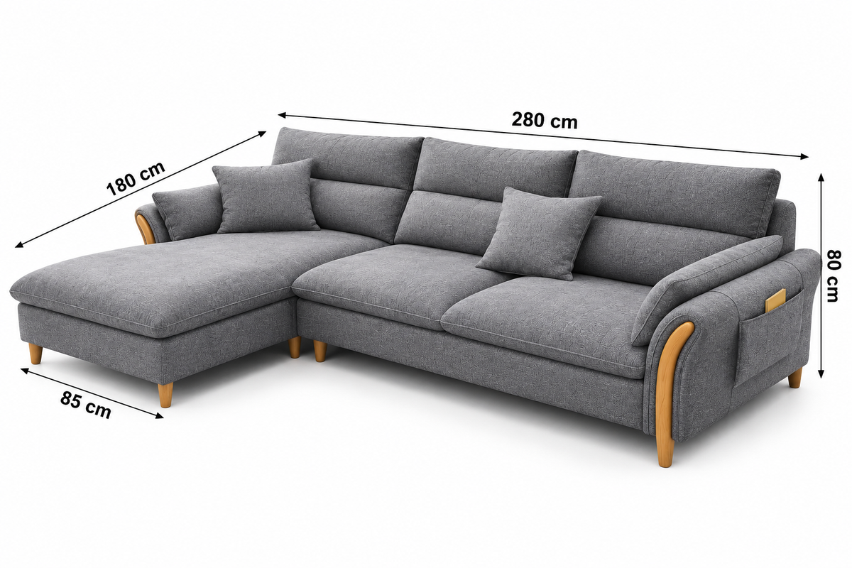 Modern L-Shaped Sectional Sofa