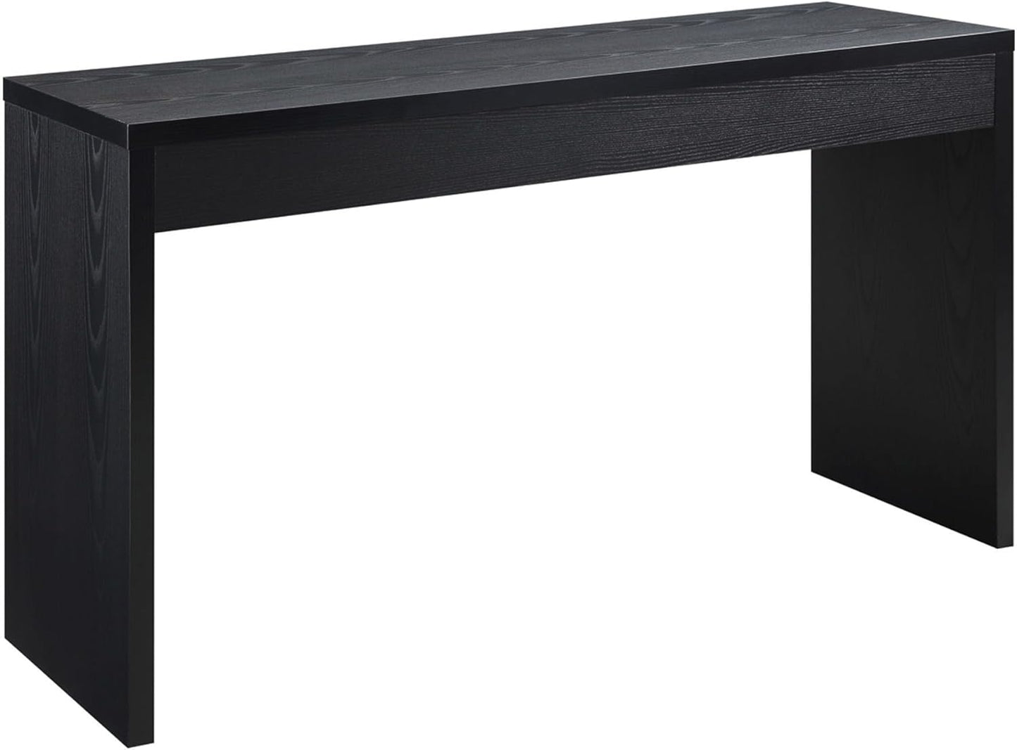 Convenience Concepts Northfield Hall Console Desk Table, 48(L) x 15.5(W) x 28"(H), Black