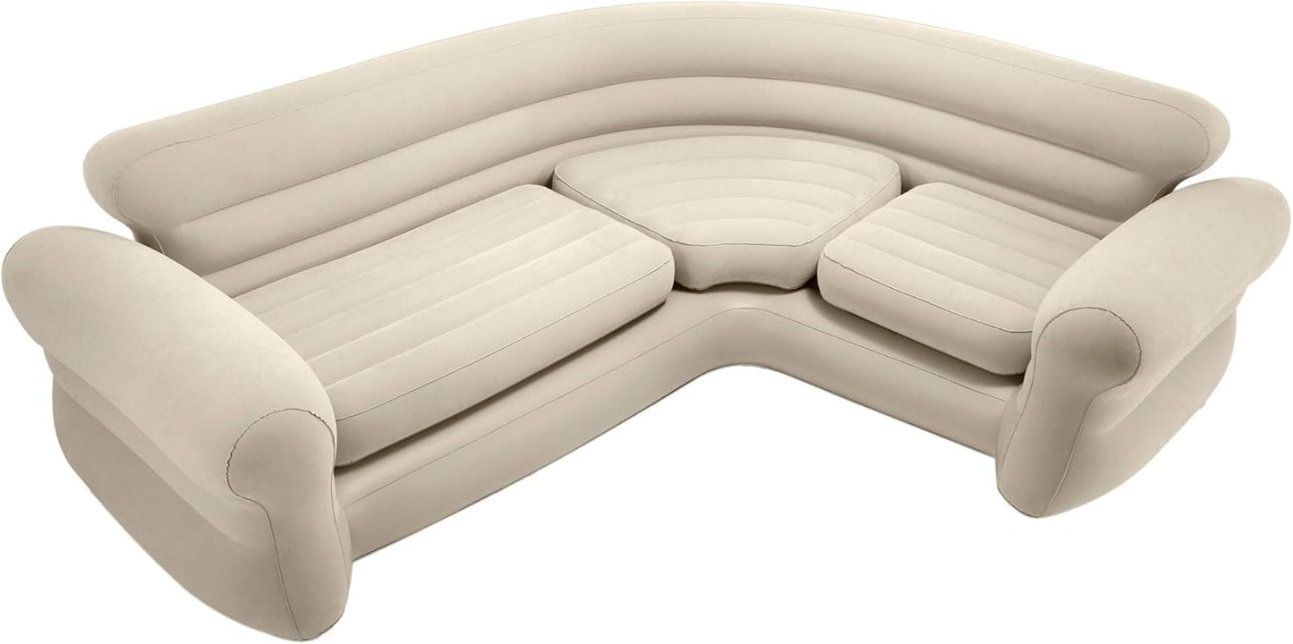 Intex | Corner Couch Sofa | Modern | L-Shape | 68575NP | ?257 * 203 * 76 cm | Ivory