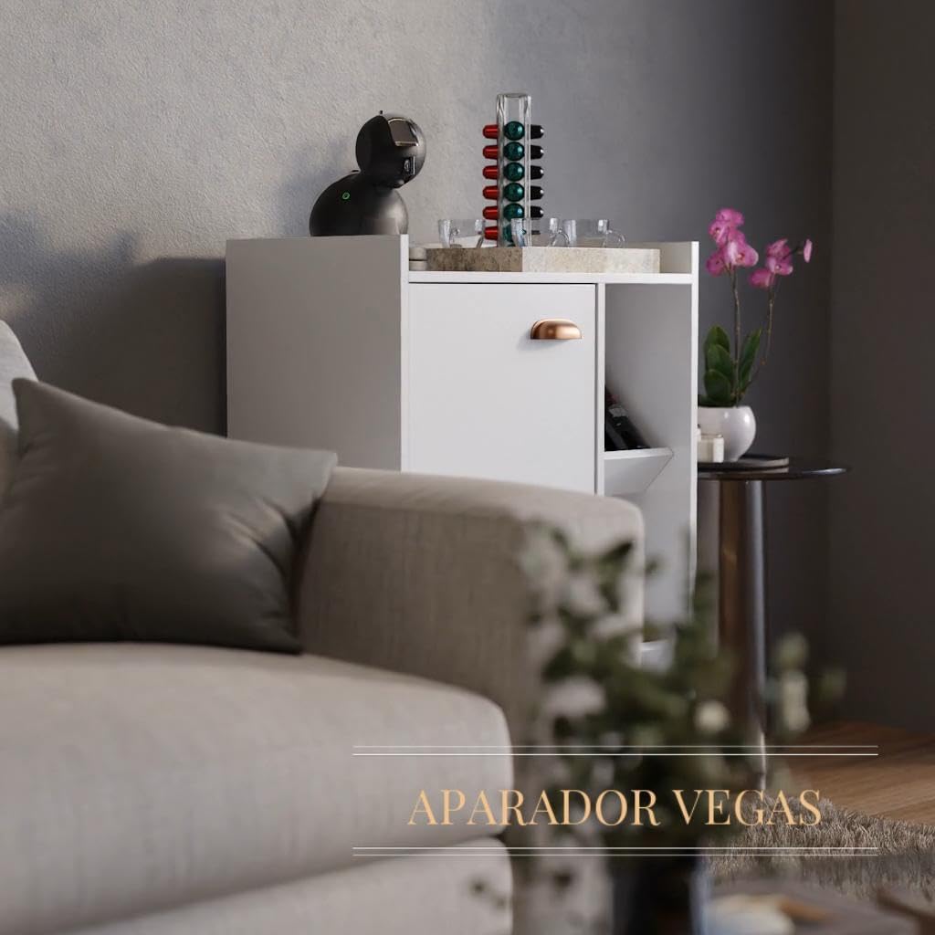 Gaio Marcas e Patentes Cafe Corner Sideboard Buffet Refinement Aurora - White