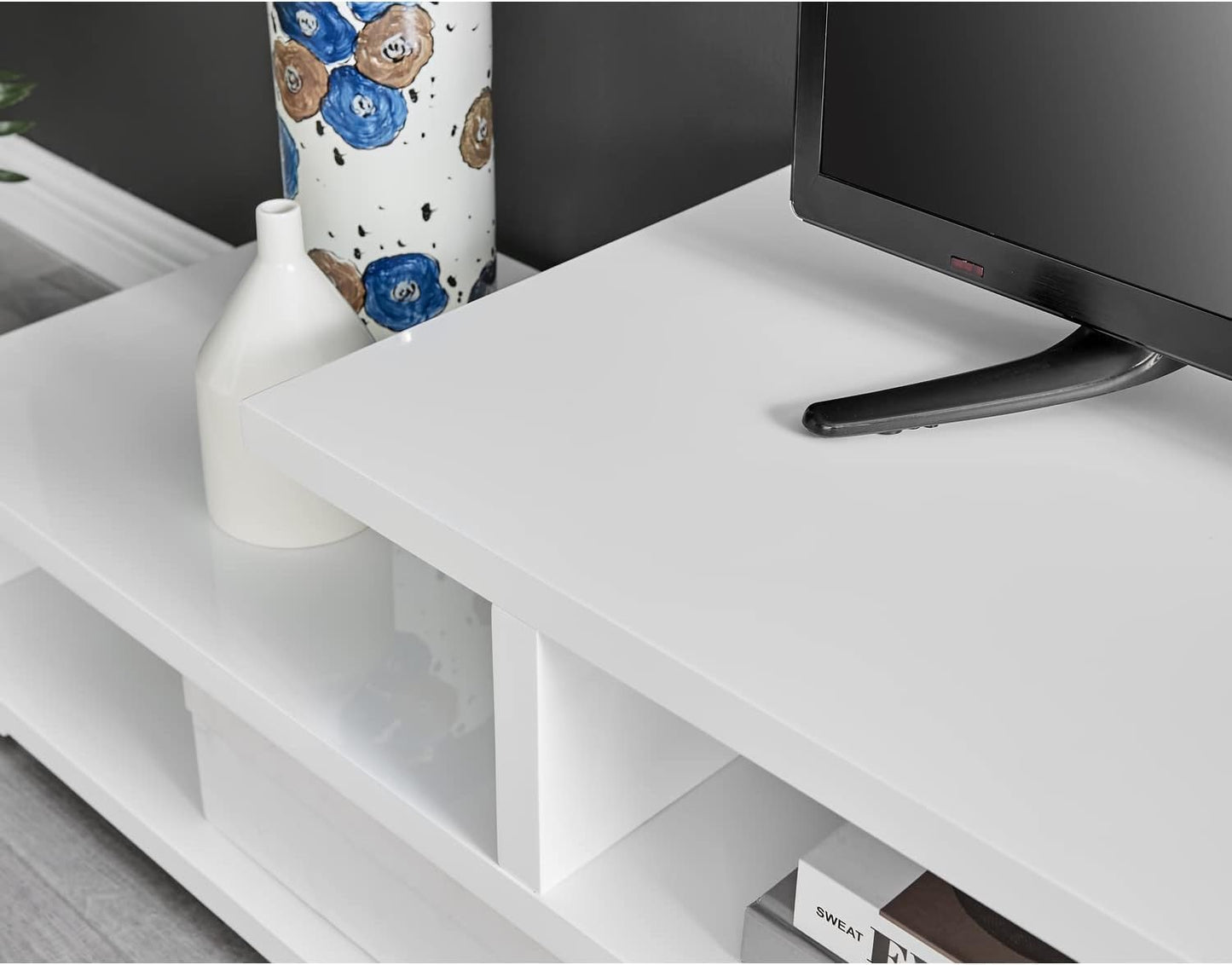 Home Gallery tv stand - white 40 x 36 x 140