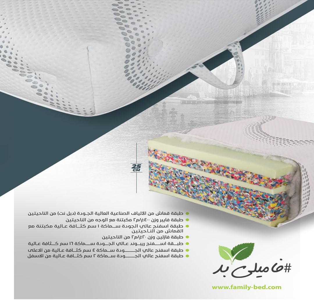 Family Bed - Family Bed Latina Medical Foam Mattress 115X190X24Cm