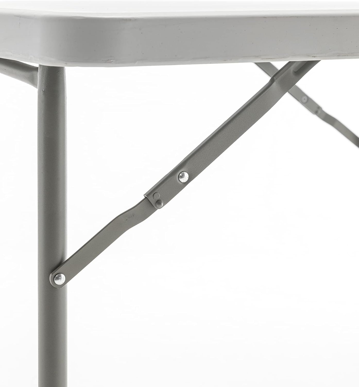 BTEXPERT White 34" Square Granite Plastic Folding Table Portable for Card Board Games Nights Gatherings Party Home Indoor Outdoor Lightweight, One