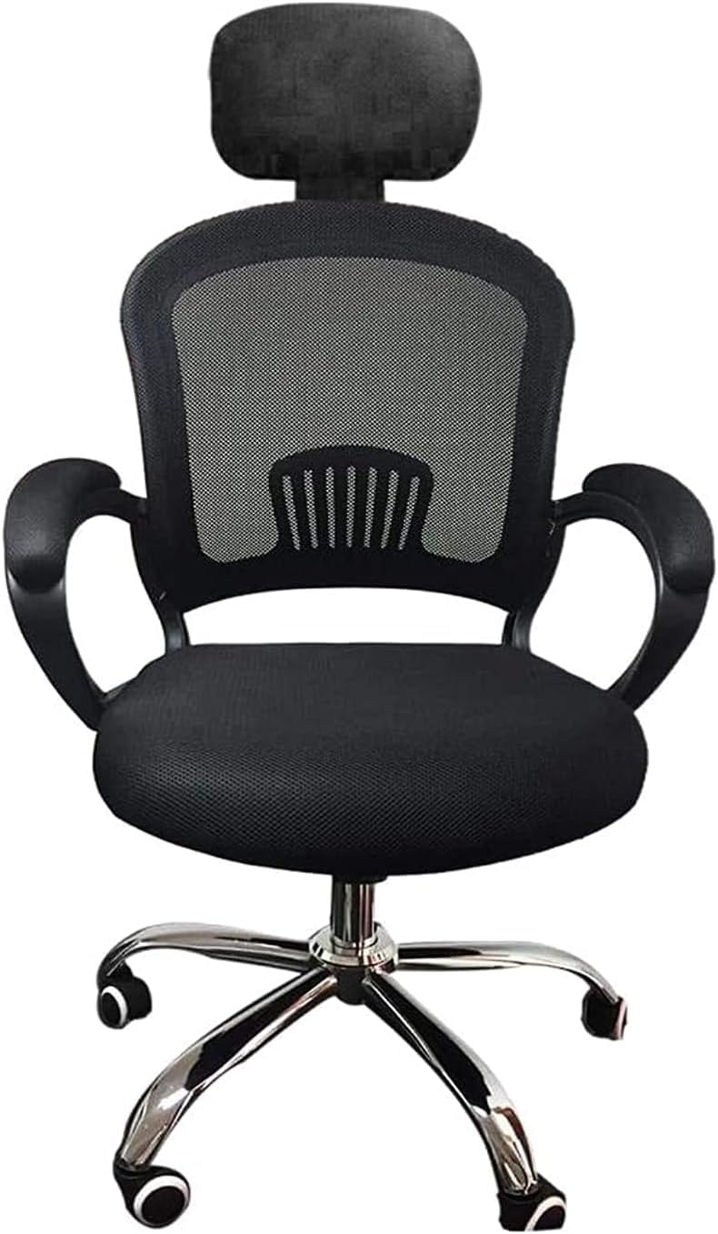 Deustche Matratzen | Office Chair Head Rest 360 Degree Rotation Black Mesh