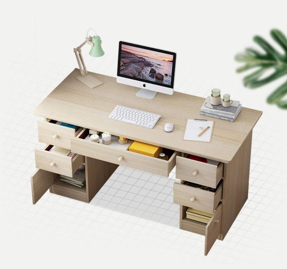 CYY Computer Desk,Home Office Desk Writing Desk Work Table With Storage Drawers Executive Large Storage Space,120 * 45 * 71CM Study Writing Desk Easy Assembly PC Laptop Notebook Workstations