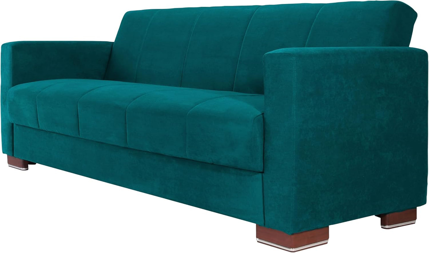 Aldora viola three seater sofa bed-turcoaz