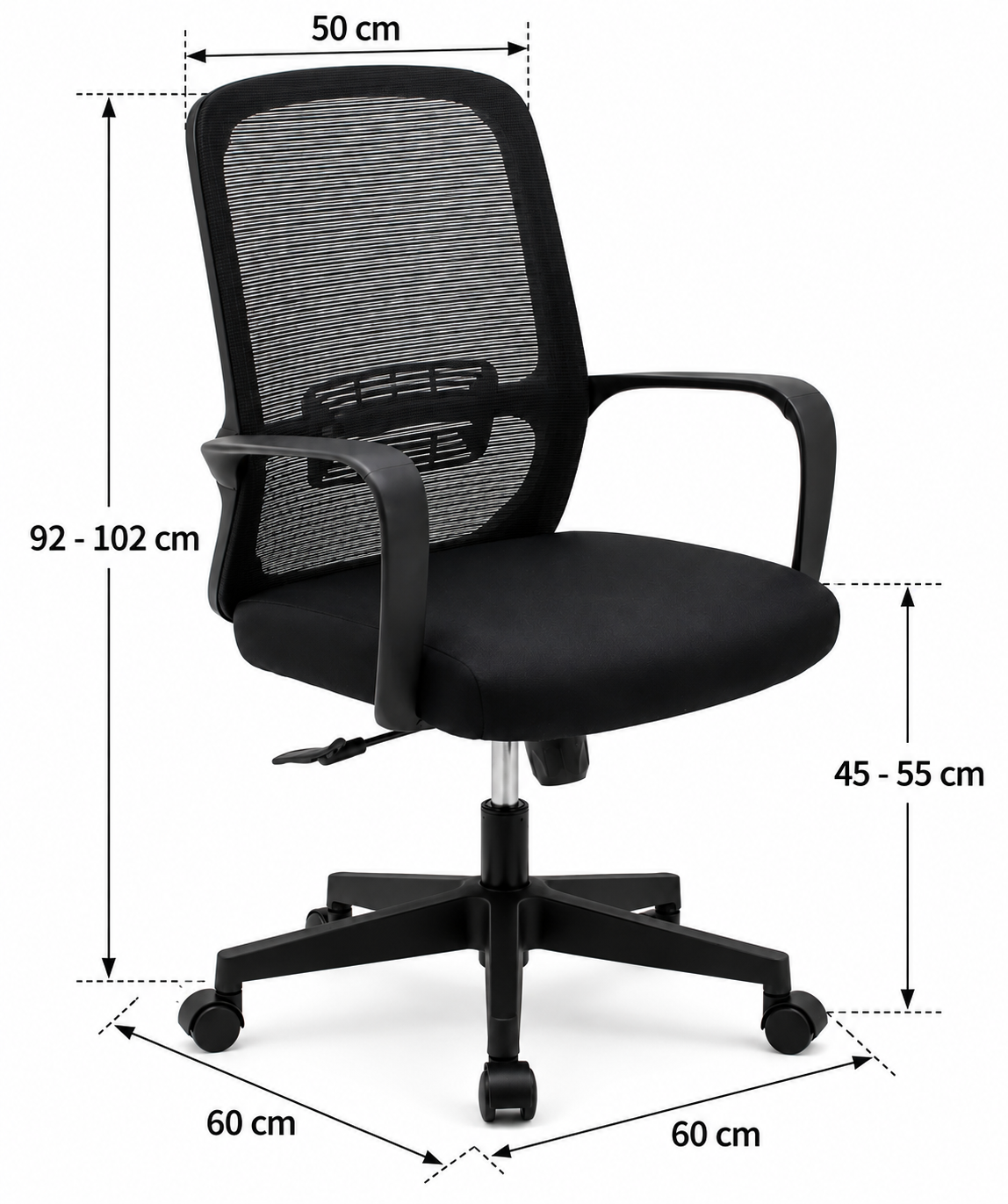 Modern Black Mesh Ergonomic Office Chair