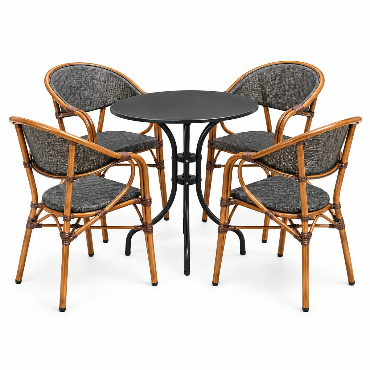 Modern Outdoor 5-Piece Bistro Dining Set
