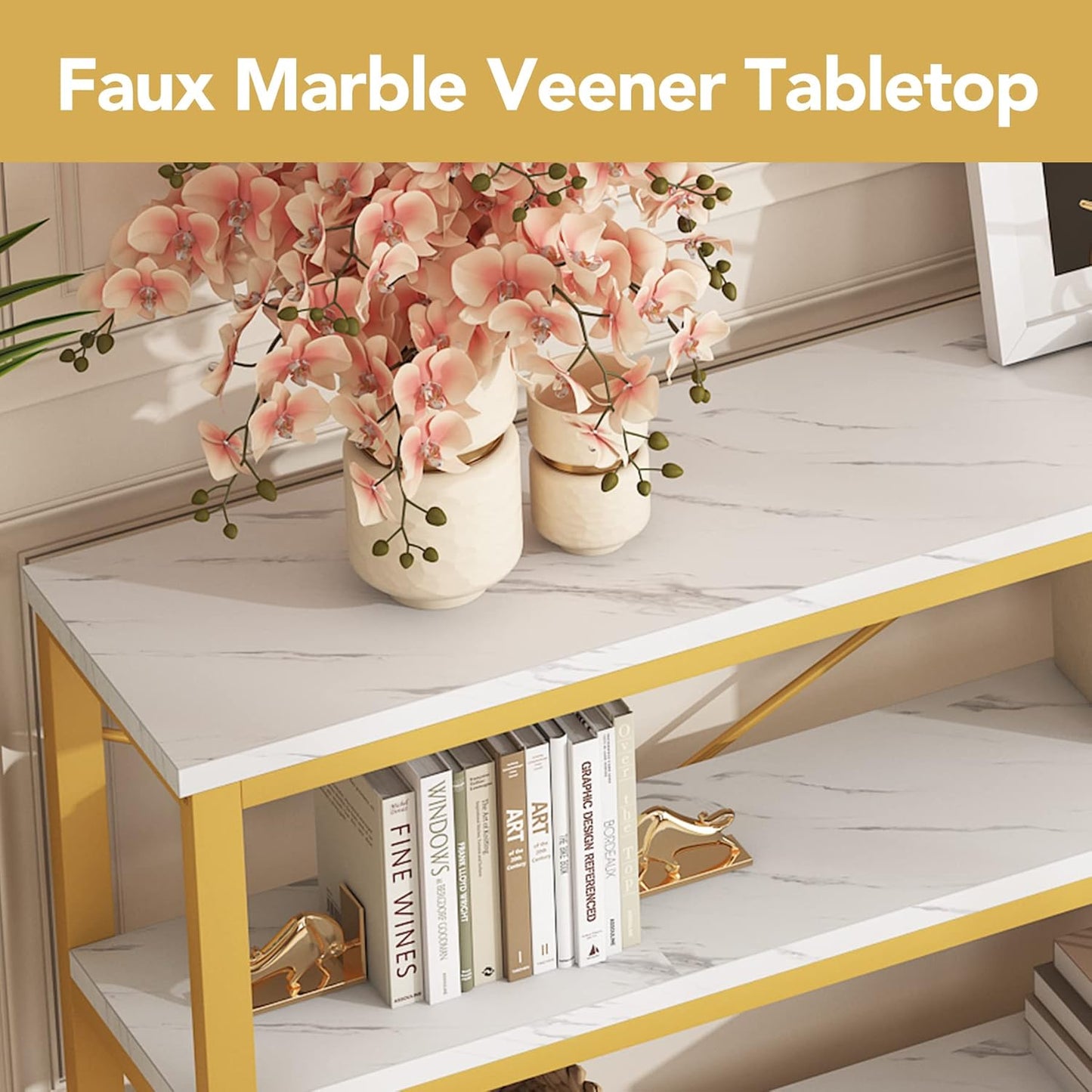 Tribesigns 71" Sofa Tables,Extra Long Couch Table, Narrow Long Console Table, Entryway Table,Sofa Table with 3 Tiers Storage Shelves