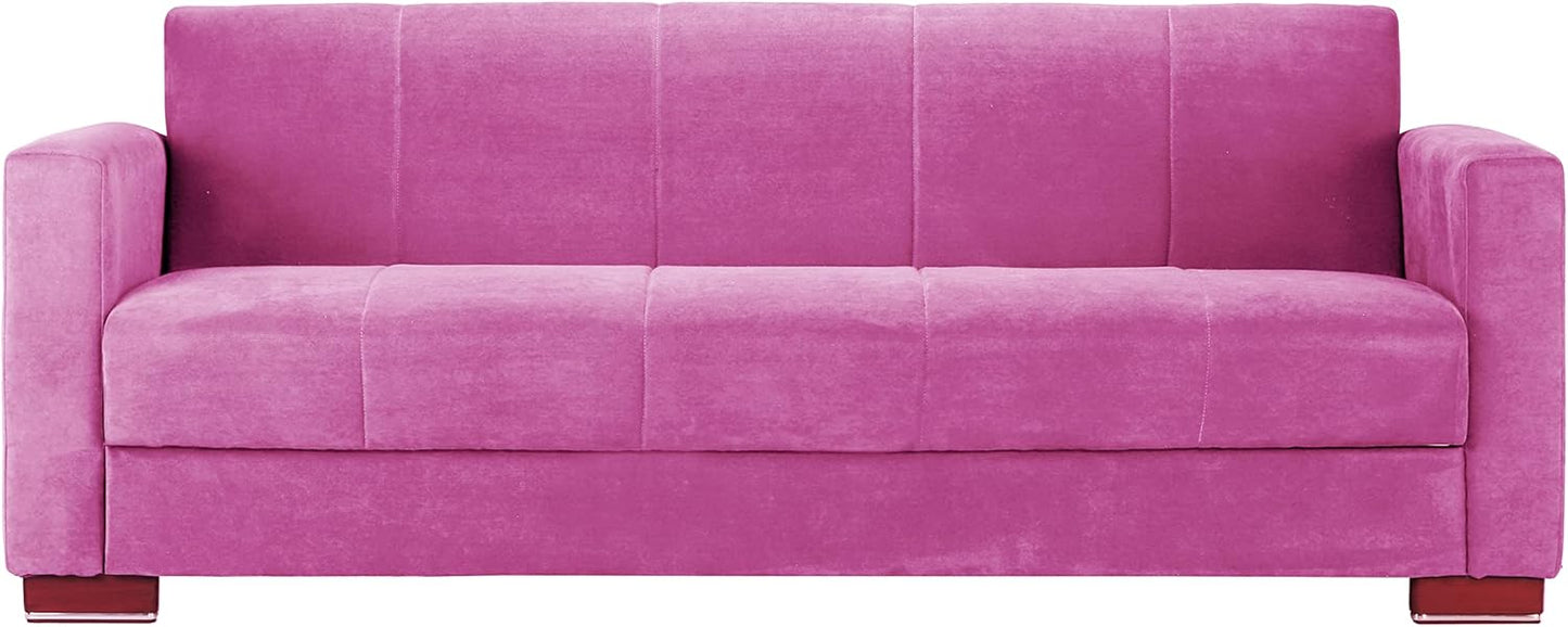 Aldora viola three seater sofa bed-mauve