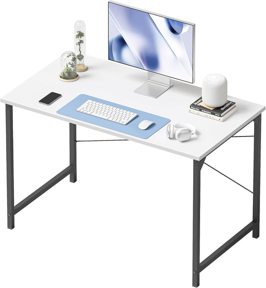 CubiCubi Computer Desk, 40 inch Home Office Desk, Modern Simple Style PC Table for Home, Office, Study, Writing, Black