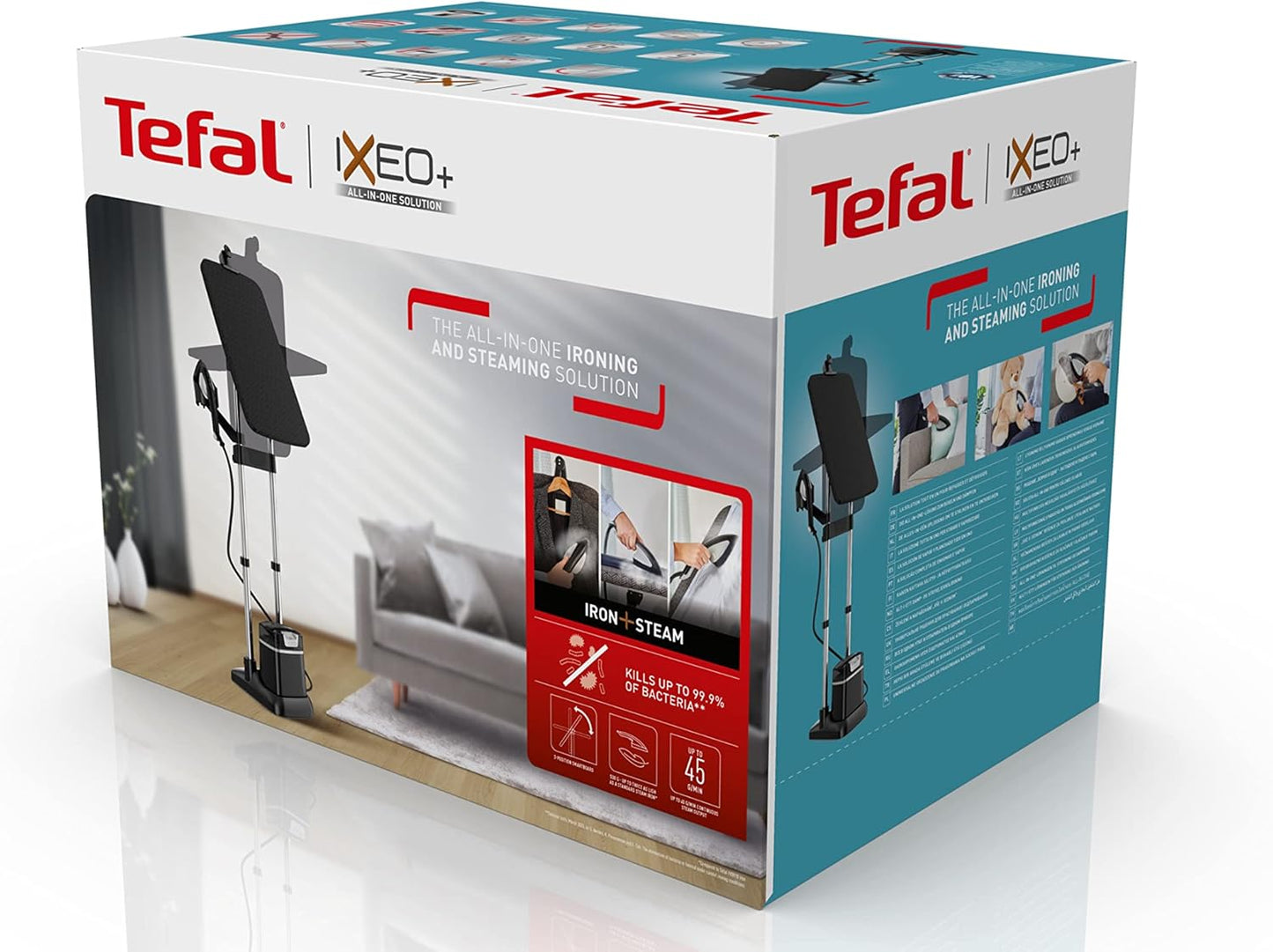 Tefal IXEO+ Garment Steamer, 45 gmin, 90 gmin, 2980 W, Black - QT1510E0
