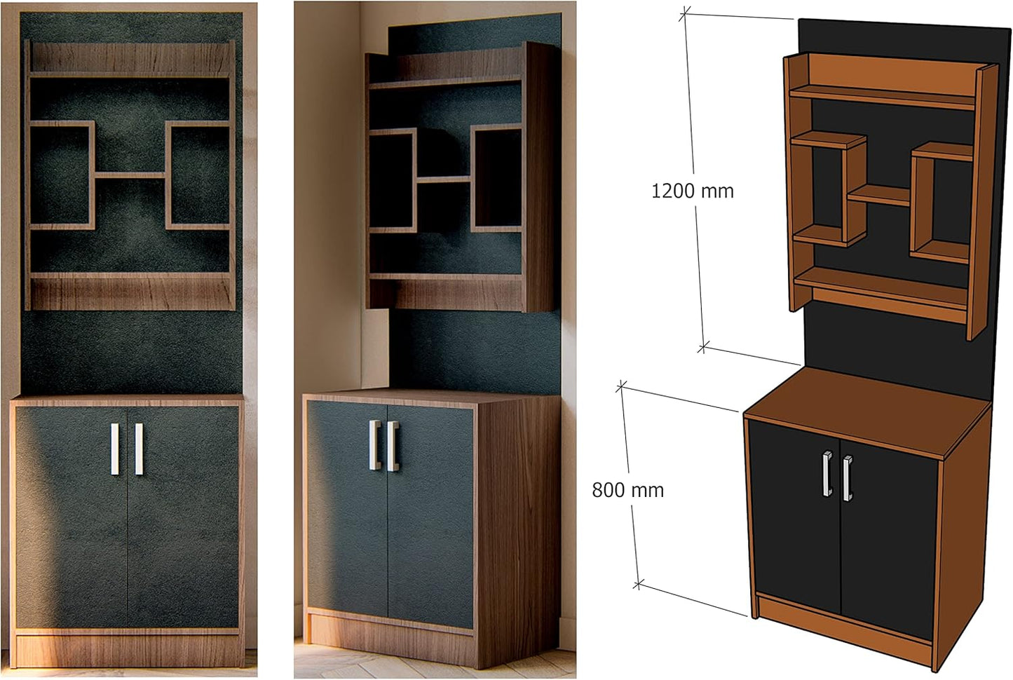 Home Gallery coffee corner 200x40x70 brown*black