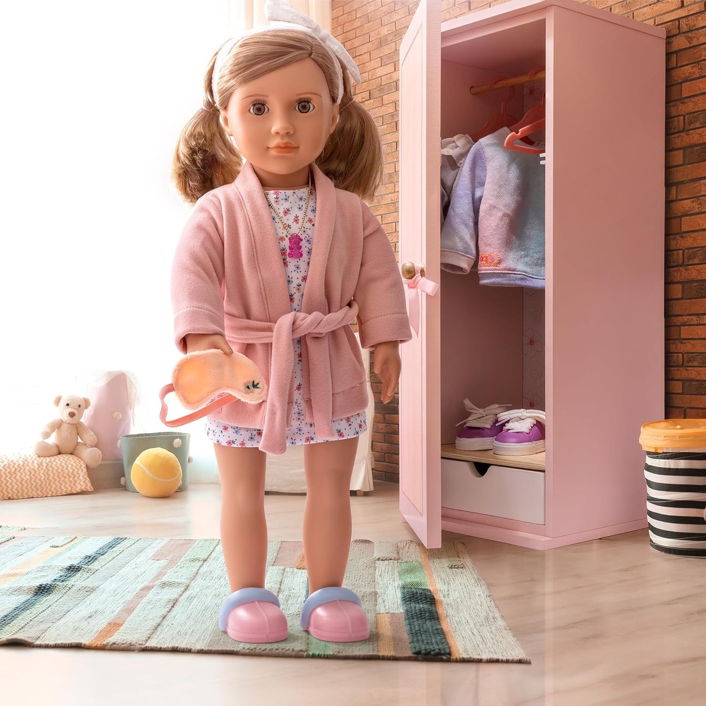 Our Generation Wooden Wardrobe with Accessories