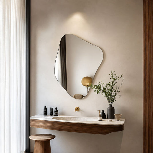 Modern Organic Irregular Wall Mirror