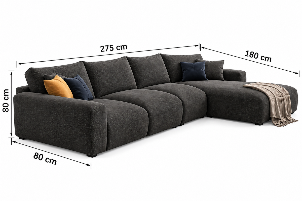 Modern L-Shaped Sectional Sofa