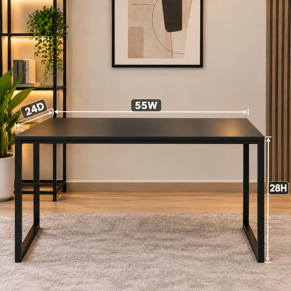 Modern Industrial Computer Desk