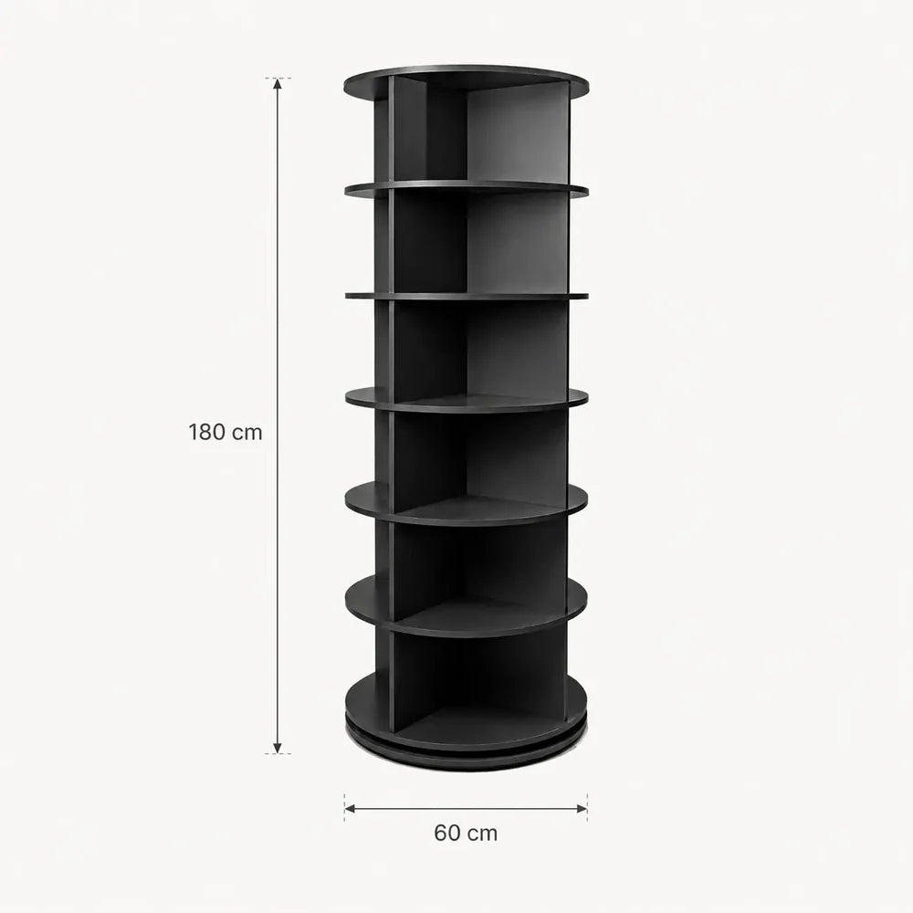 Modern Rotating Corner Shelf Unit