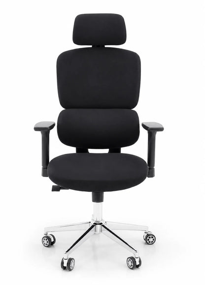 Modern High-Back Padded Office Chair with Adjustable Headrest