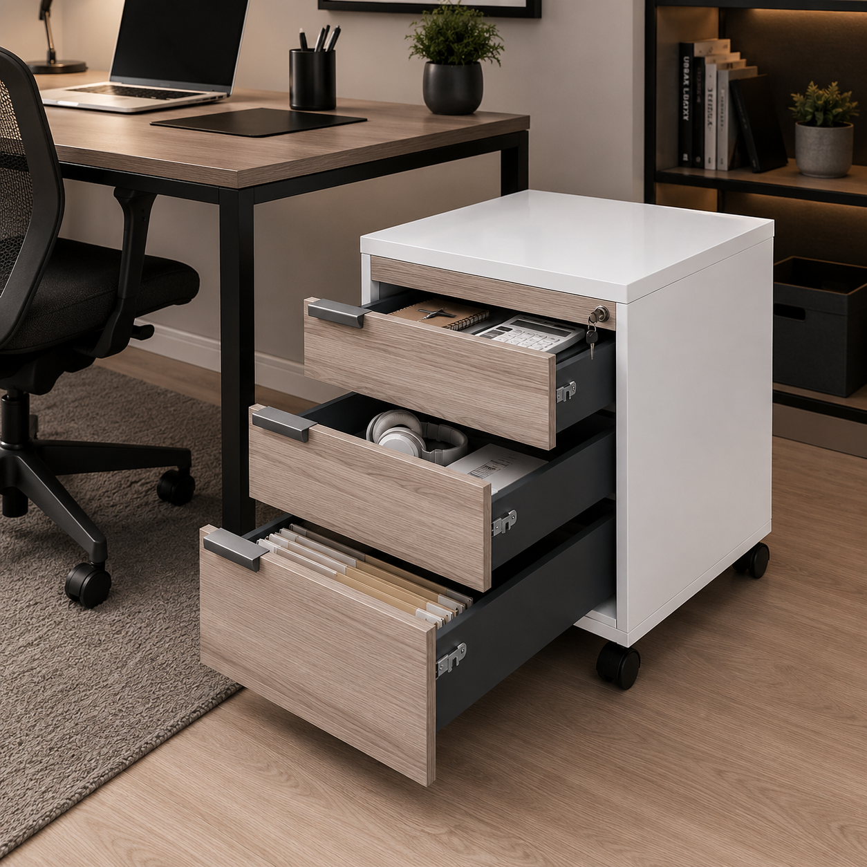Office Drawers White
