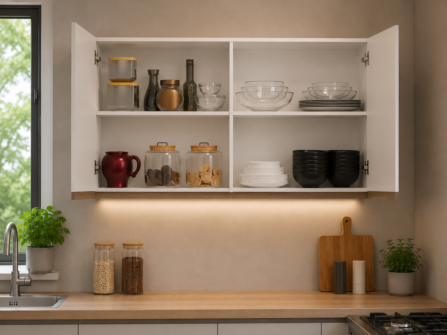 Overhead Cabinet Kitchen with 2 Doors