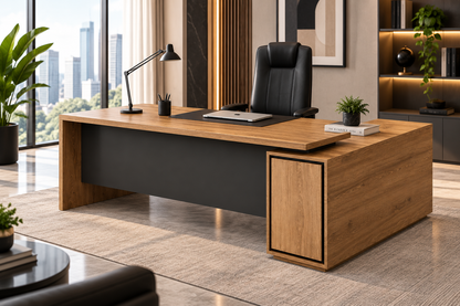 Premium Modern Executive Workstation with Storage