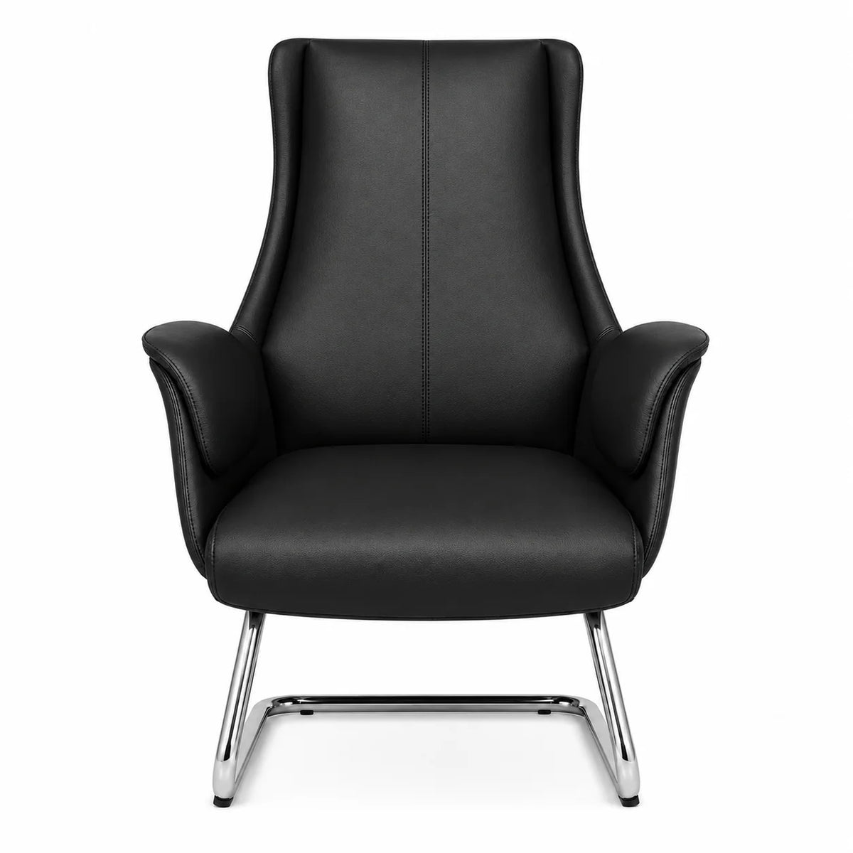 Modern High-Back Padded Visitor Chair