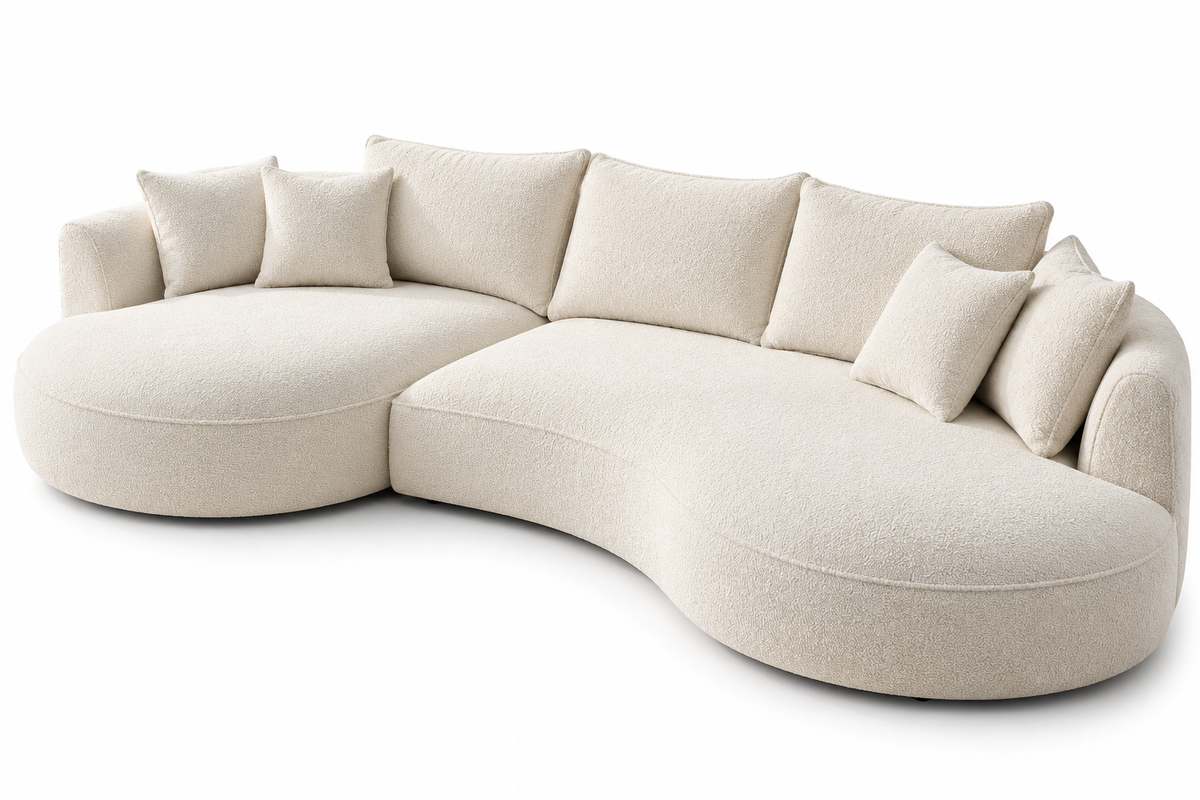 Modern Curved Sectional Sofa