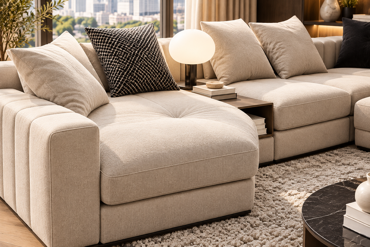 Modern U-Shaped Sectional Sofa