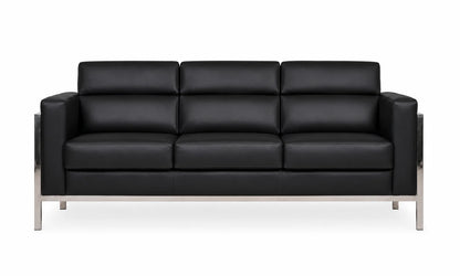 Modern 3-Seater Sofa with Cushioned Backrest