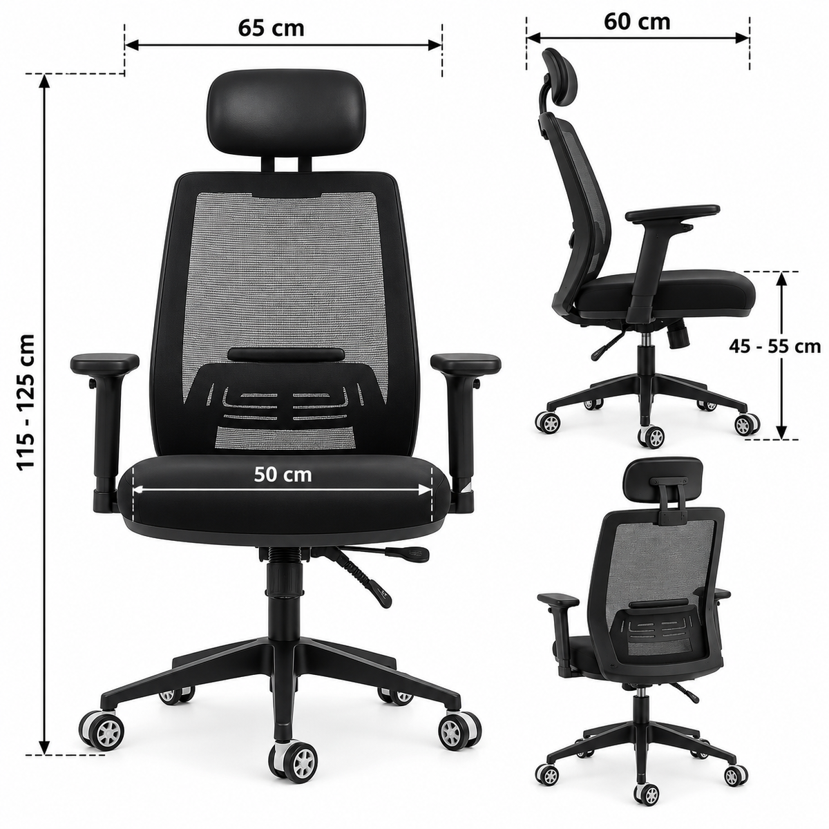 Ergonomic Mesh Office Chair with Lumbar Support