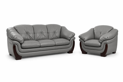Elegant Curved Lounge Sofa & Armchair Set