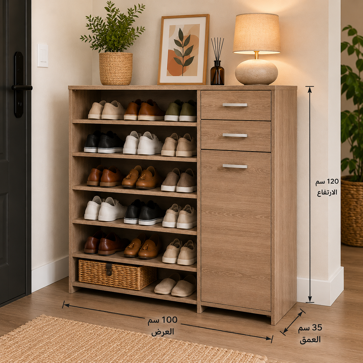Ifurniture Wooden Shoe Organizer