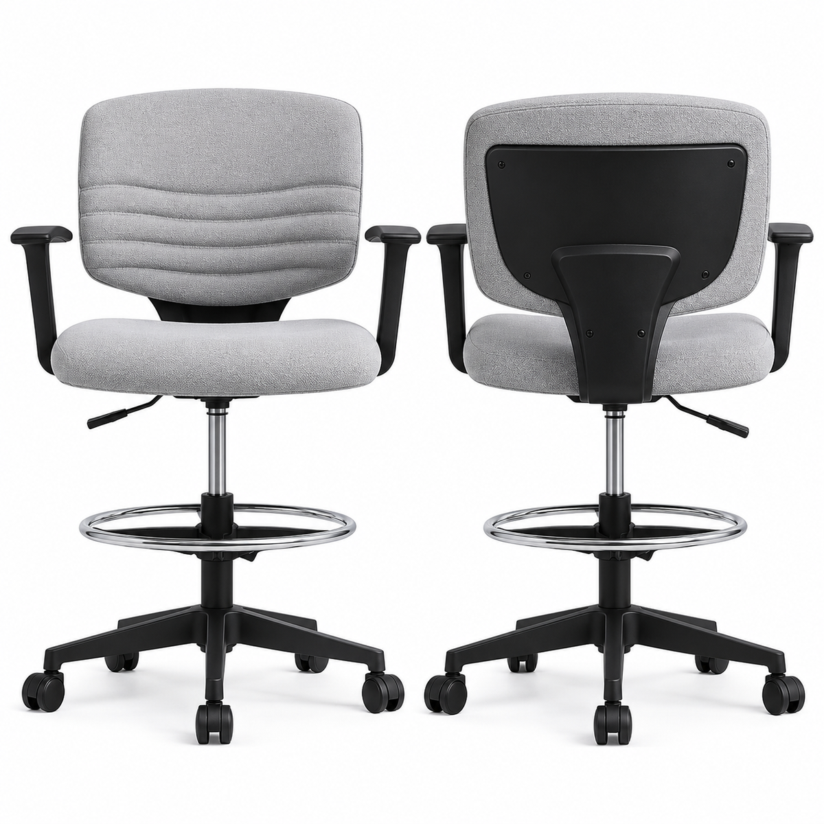 Modern Adjustable Office Chair with Footrest