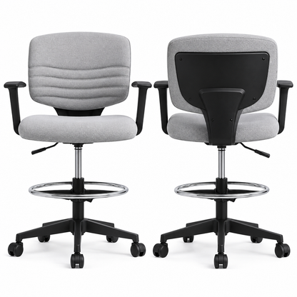 Modern Adjustable Office Chair with Footrest