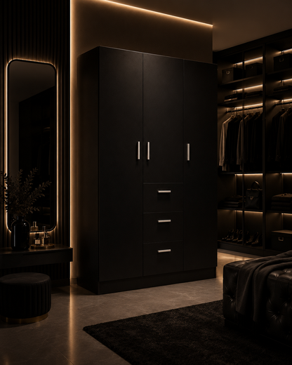 Panana Modern 3 Doors 3 Drawers Wardrobes