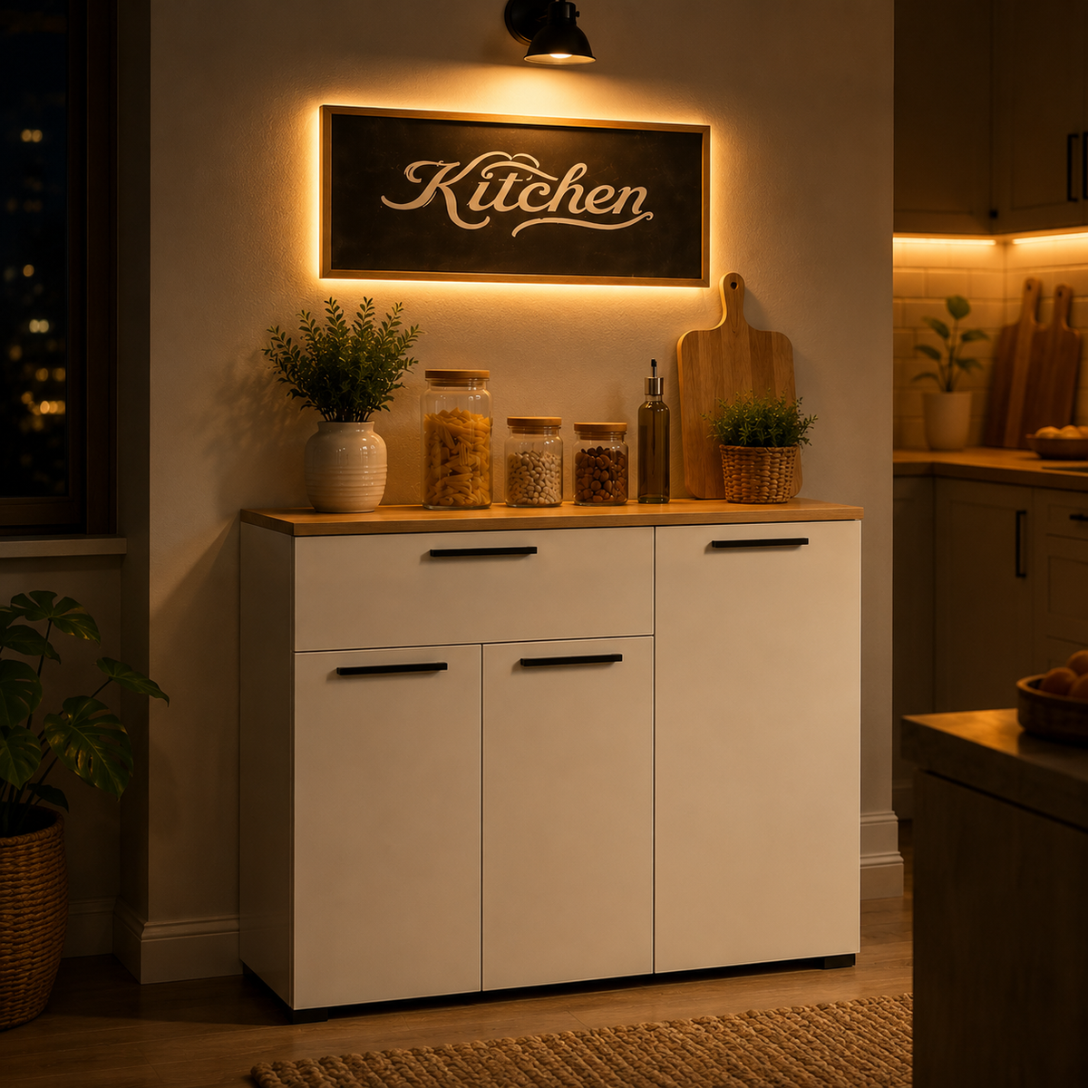 Modern Kitchen Storage Cabinet